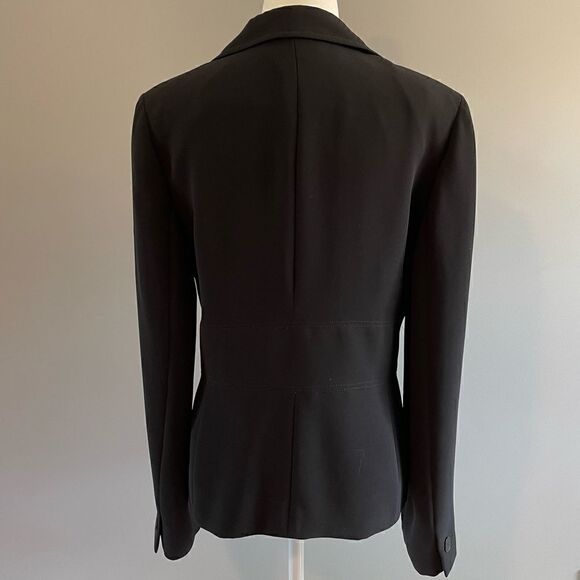 Ann Taylor LOFT Double Breasted Suit Jacket/Blazer || SZ 8 || Black - Picture 9 of 10